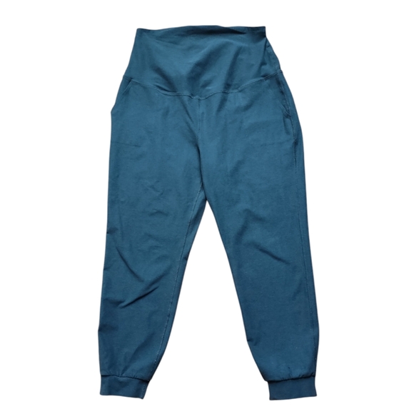 Beyond Yoga Beyond the Bump Spacedye Midi Joggers Midnight Green Heather - Picture 2 of 15